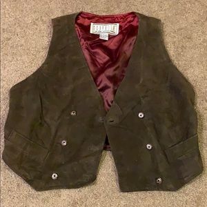 Vintage Leather Button-up Vest